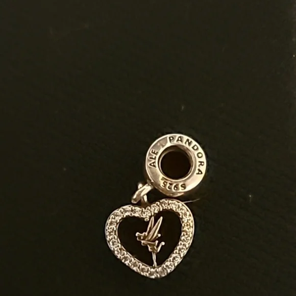 Pandora Silver Peter Pan Tinkerbell - Picture 1 of 7